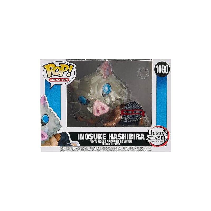 Funko Pop! Animation: Demon Slayer Inosuke Hashibira Lounging in Mask Special Edition Multicolor Exclusive Vinyl Figure #1090