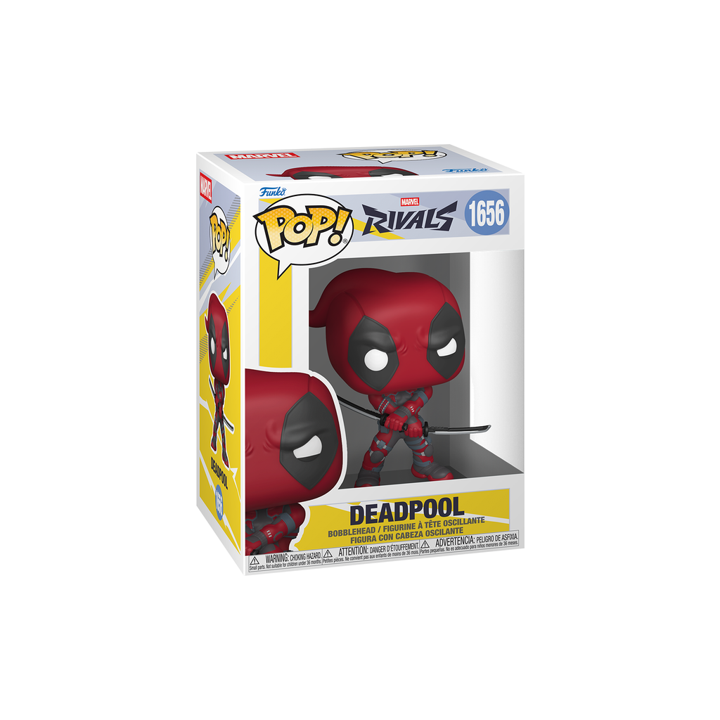 Funko Pop! Deadpool from Marvel Rivals in window display box – DrCollectible