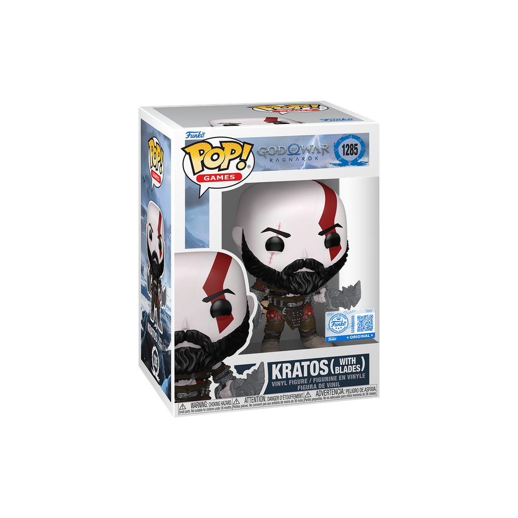God of War Ragnarok - Kratos (with Blades) Pop! Vinyl [Damaged Box 8/10 ]
