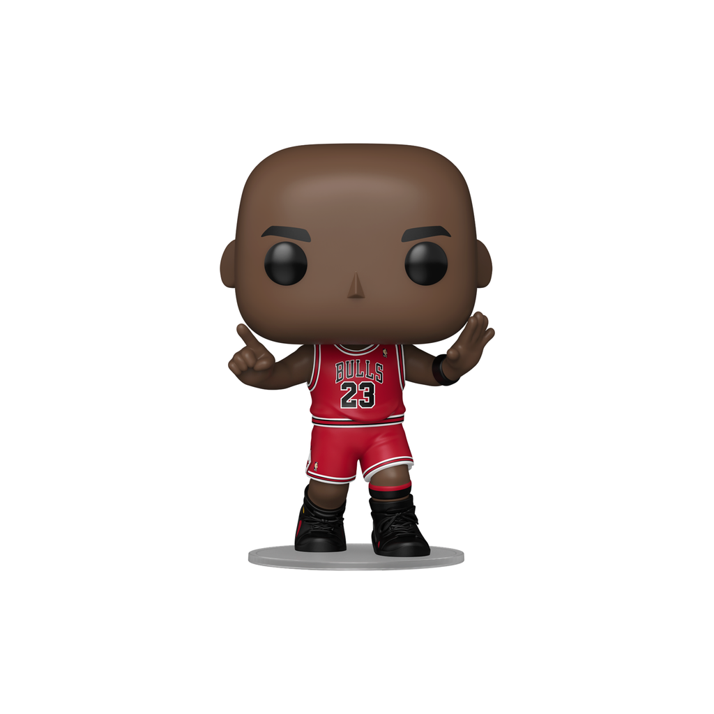 Funko Pop! Michael Jordan (6th Ring) #235 in red Chicago Bulls #23 jersey – DrCollectible