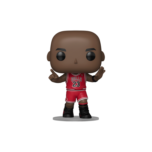 Funko Pop! Michael Jordan (6th Ring) #235 in red Chicago Bulls #23 jersey – DrCollectible