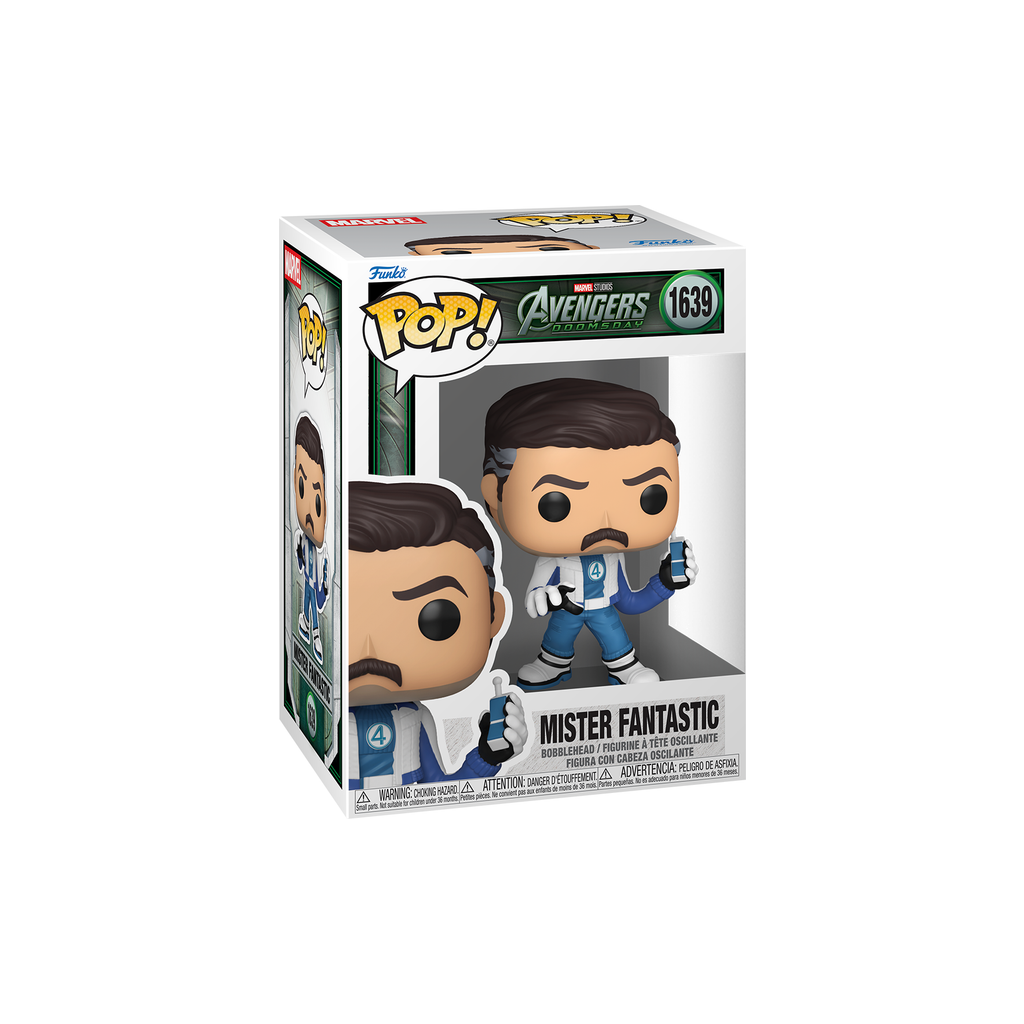 Funko Pop! Mister Fantastic #1639 in window display box – DrCollectible