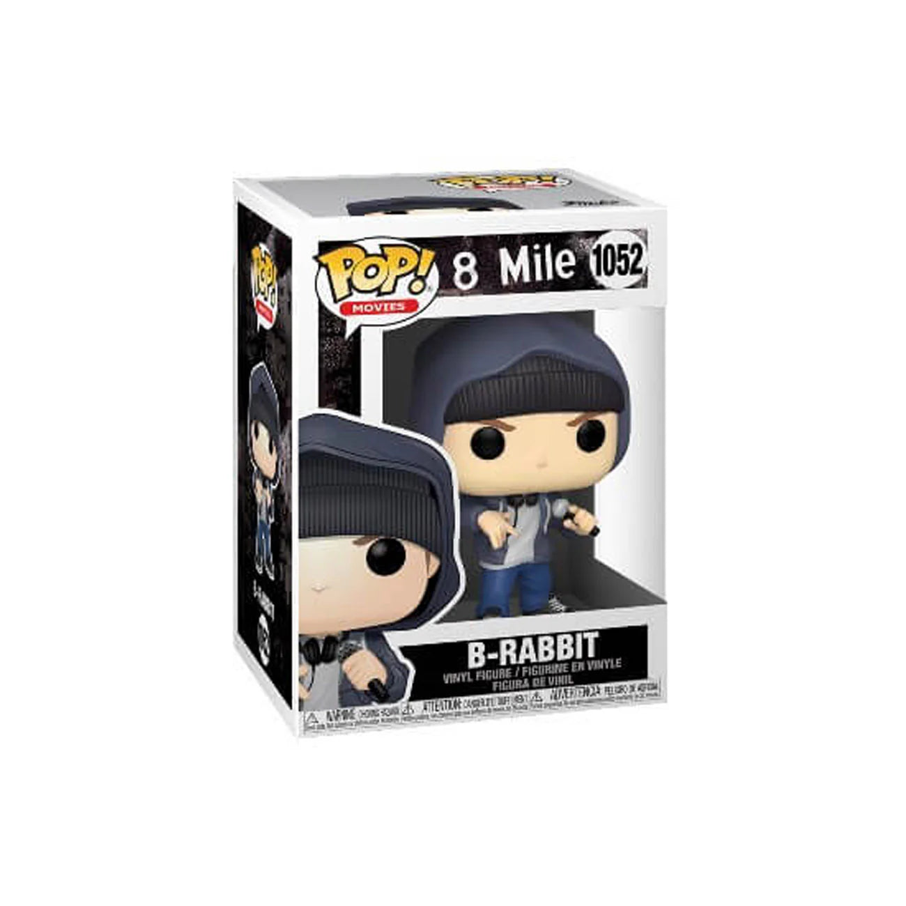 [Box Damaged: 7.5/10 Condition] Funko Pop! 8 Mile Eminem As B-Rabbit Action Figure #1052 (Exclusive Collection)
