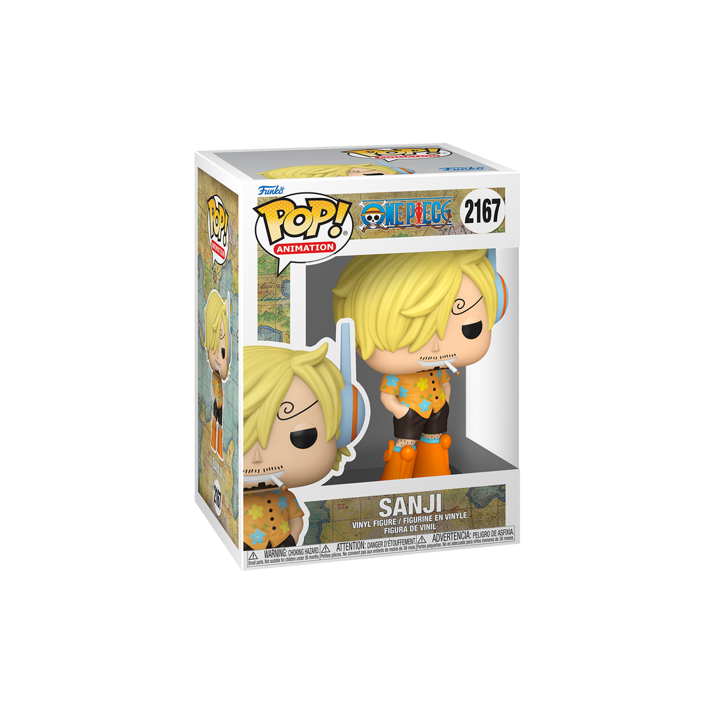 Funko Pop! Sanji (Egghead Arc) #2167 in window display box – DrCollectible