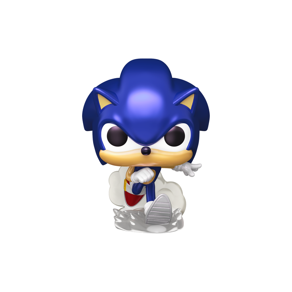 Funko Pop! Plus Sonic (Pearlescent) #1114 from Sonic The Hedgehog, running in a pearlescent blue finish – DrCollectible
