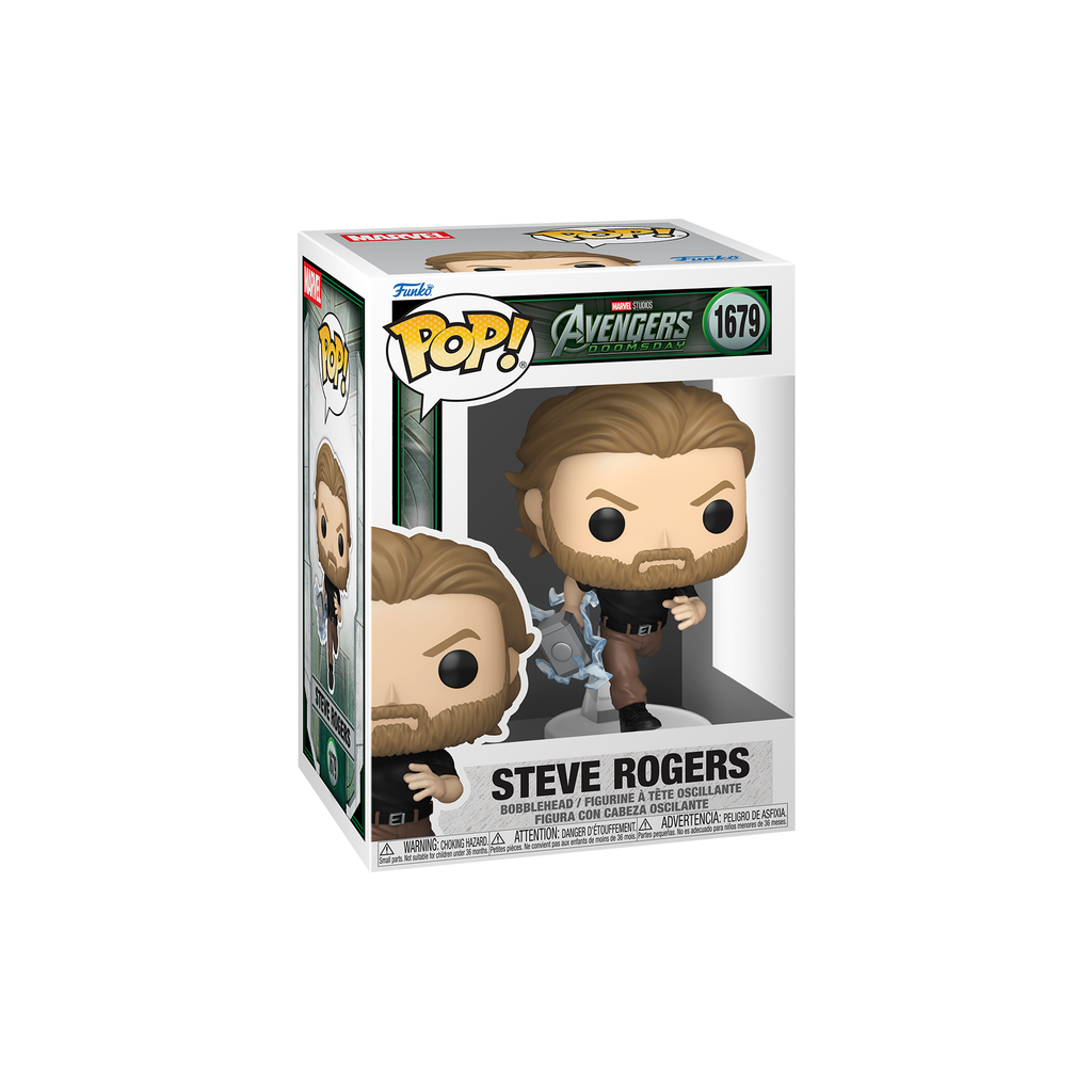 Funko Pop! Steve Rogers #1679 in window display box – DrCollectible