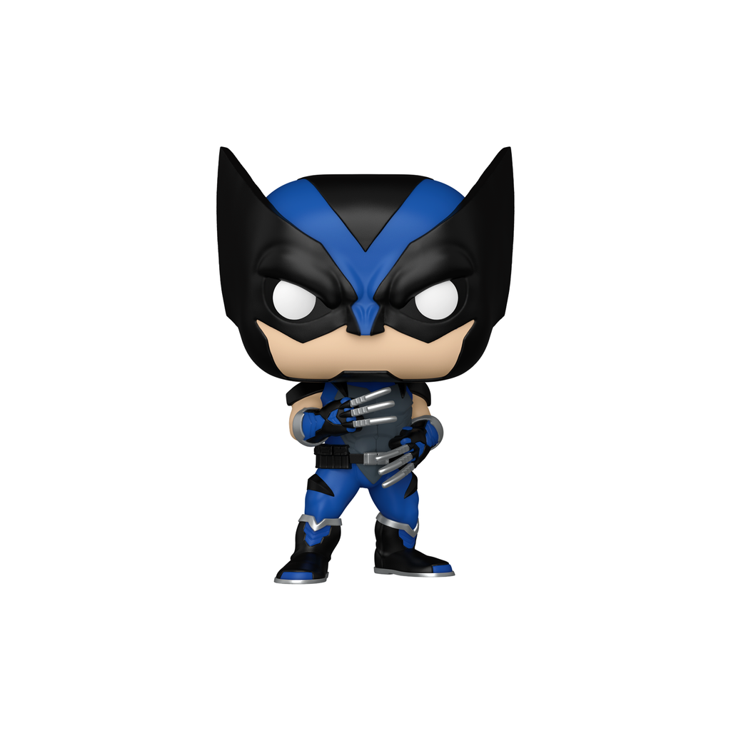Funko Pop! Wolverine in the Night Hunt Suit from Marvel's Wolverine, in black and blue with silver claws – DrCollectible
