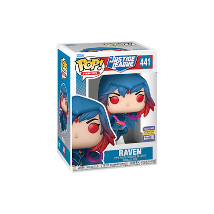 Funko Pop! Heroes: Justice League - Raven, (Winter Convention 2022 Exclusive) Action Figure #441
