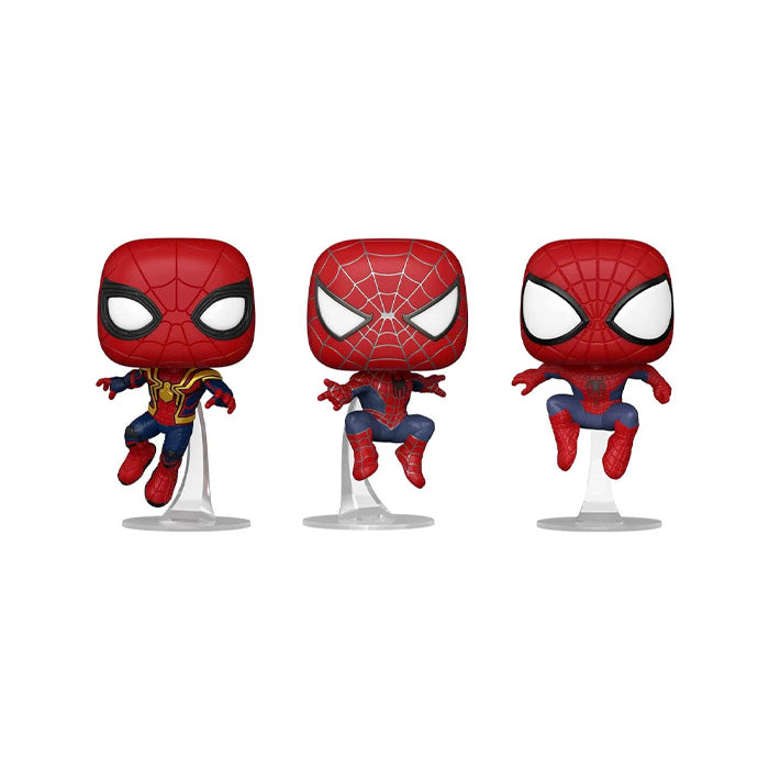 Funko Pop! Marvel: Spider-Man: No Way Home - 3 Pack Spider-Man, Amazon Exclusive