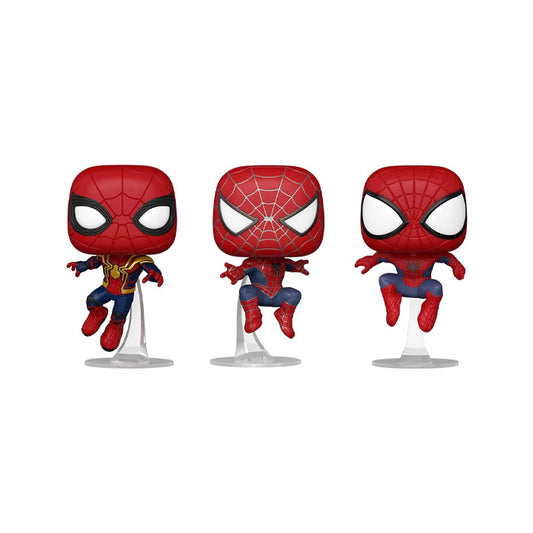 Funko Pop! Marvel: Spider-Man: No Way Home - 3 Pack Spider-Man, Amazon Exclusive