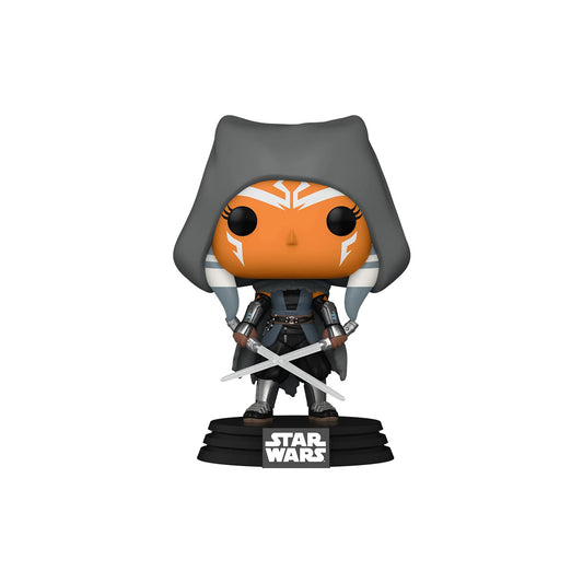 Star Wars: The Mandalorian - Hooded Ahsoka with Duel Sabers, Special Edition Funko Pop!
