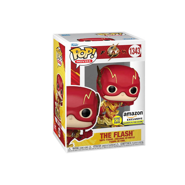 Funko Pop! Movies: DC - The Flash, The Flash Glow in The Dark, Amazon Exclusive #1343