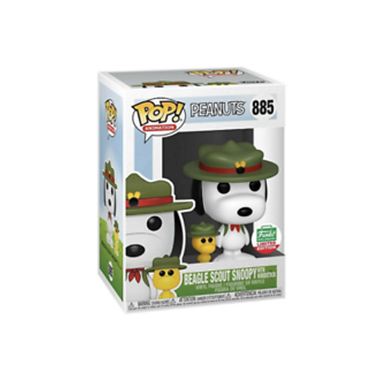 Peanuts - Beagle Scout Snoopy with Woodstock Limited Edition Funko Pop! #885