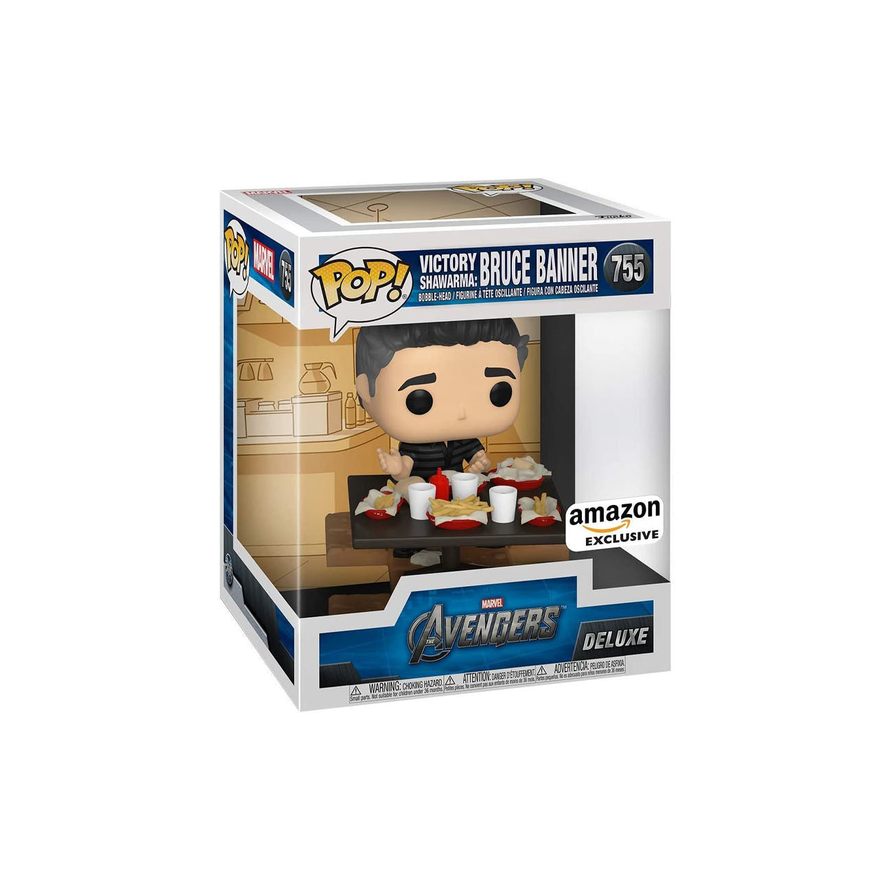 Funko Pop! Deluxe, Marvel: Avengers Victory Shawarma Series - Bruce Banner, Amazon Exclusive, Figure 1 of 6 # 755