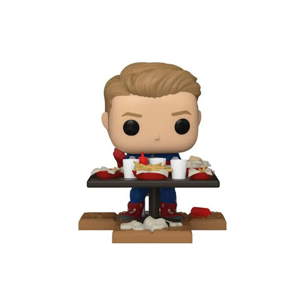 Funko Pop! Deluxe Marvel: Avengers Victory Shawarma Series - Captain America, Amazon Exclusive, Figure 4 of 6 #758