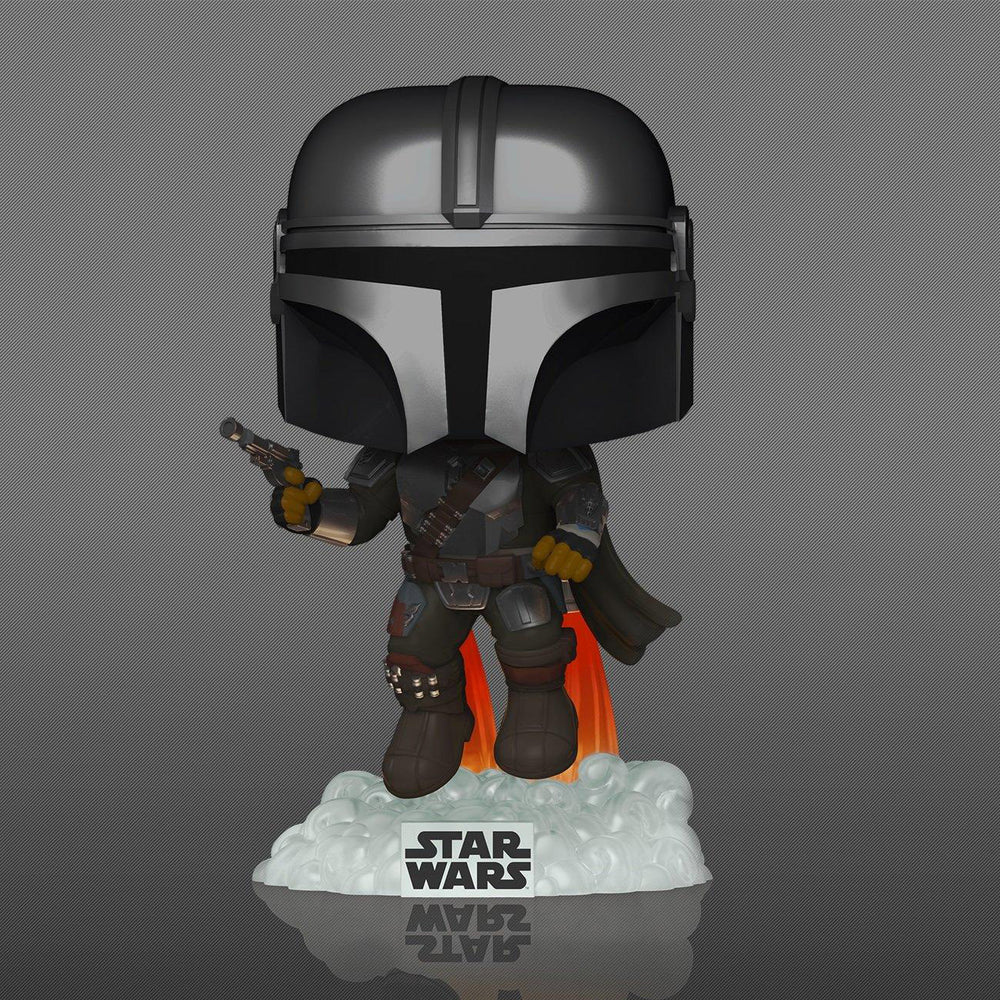 Funko Pop! Star Wars: The Mandalorian - The Mandalorian with Blaster Glow in the Dark #408