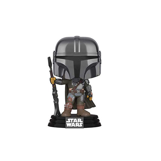 Funko Pop! Star Wars: The Mandalorian - Mandalorian (Chrome), Amazon Exclusive#345