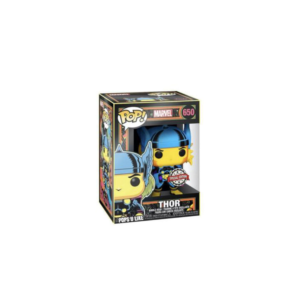 Funko Pop! Marvel: Black Light - Thor Action Figure #650