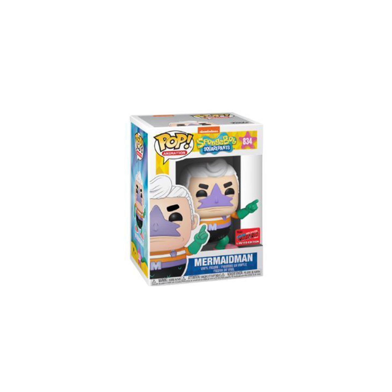 Funko Pop! Mermaidman SpongeBob Squareoants Animation Action Figure #834