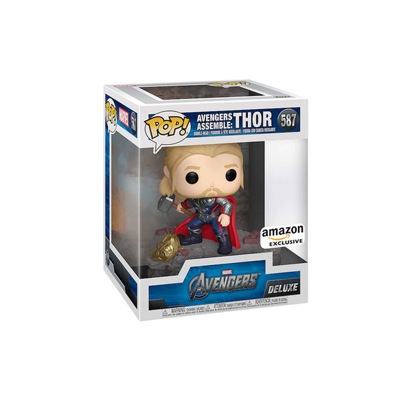 Funko Pop! Deluxe Marvel: Avengers Assemble Series - Thor, Amazon Exclusive, Figure 4 of 6 #587