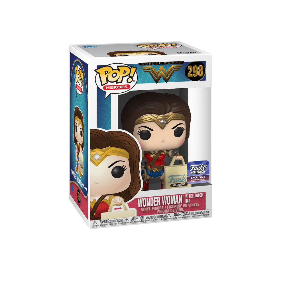 Funko POP! Heroes: Wonder Woman [W/ Hollywood Bag] # 298 Fnko Hollywood Grand Opening Limited Edition Exclusive